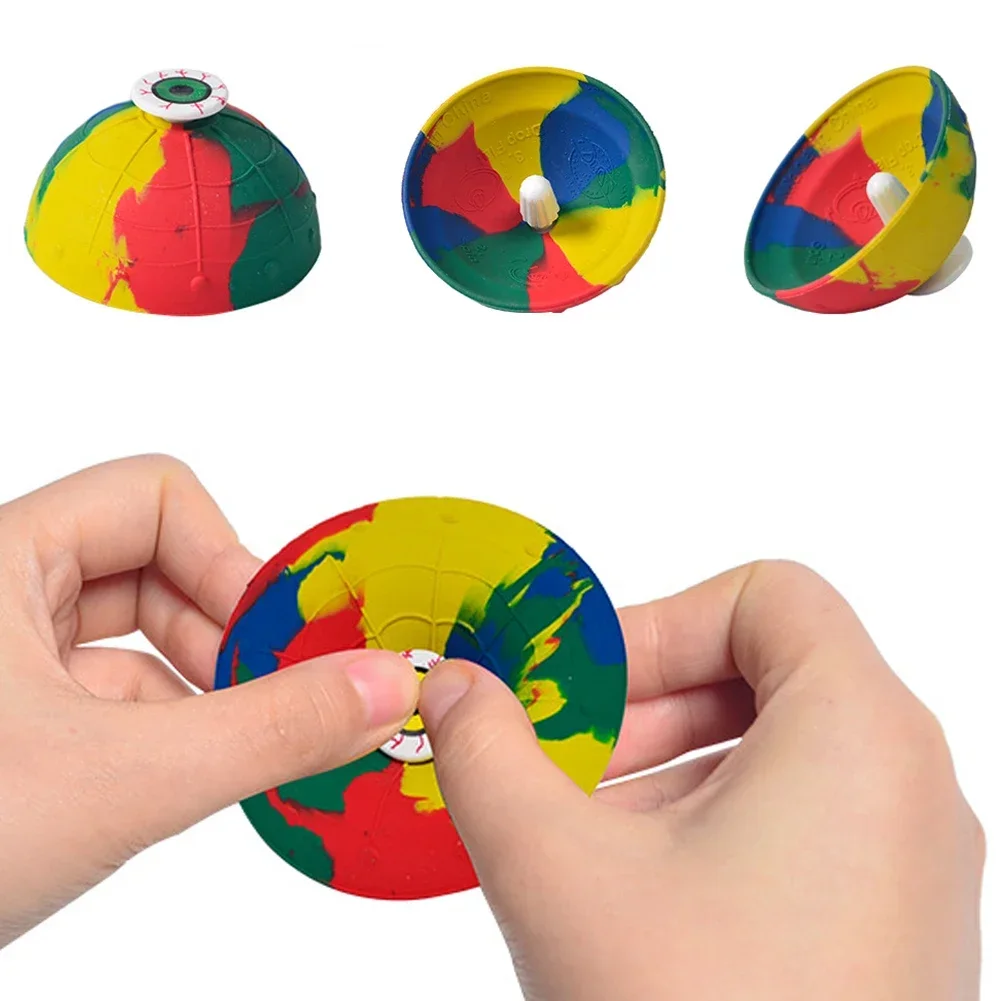 Kinder Outdoor Hip Hop Camouflage Rotierende Hüpfschüssel Spielzeug – Neuartiges, halbseitiges Springen, druckbeständiges Kinder-Spaßspielzeug – Detail 3