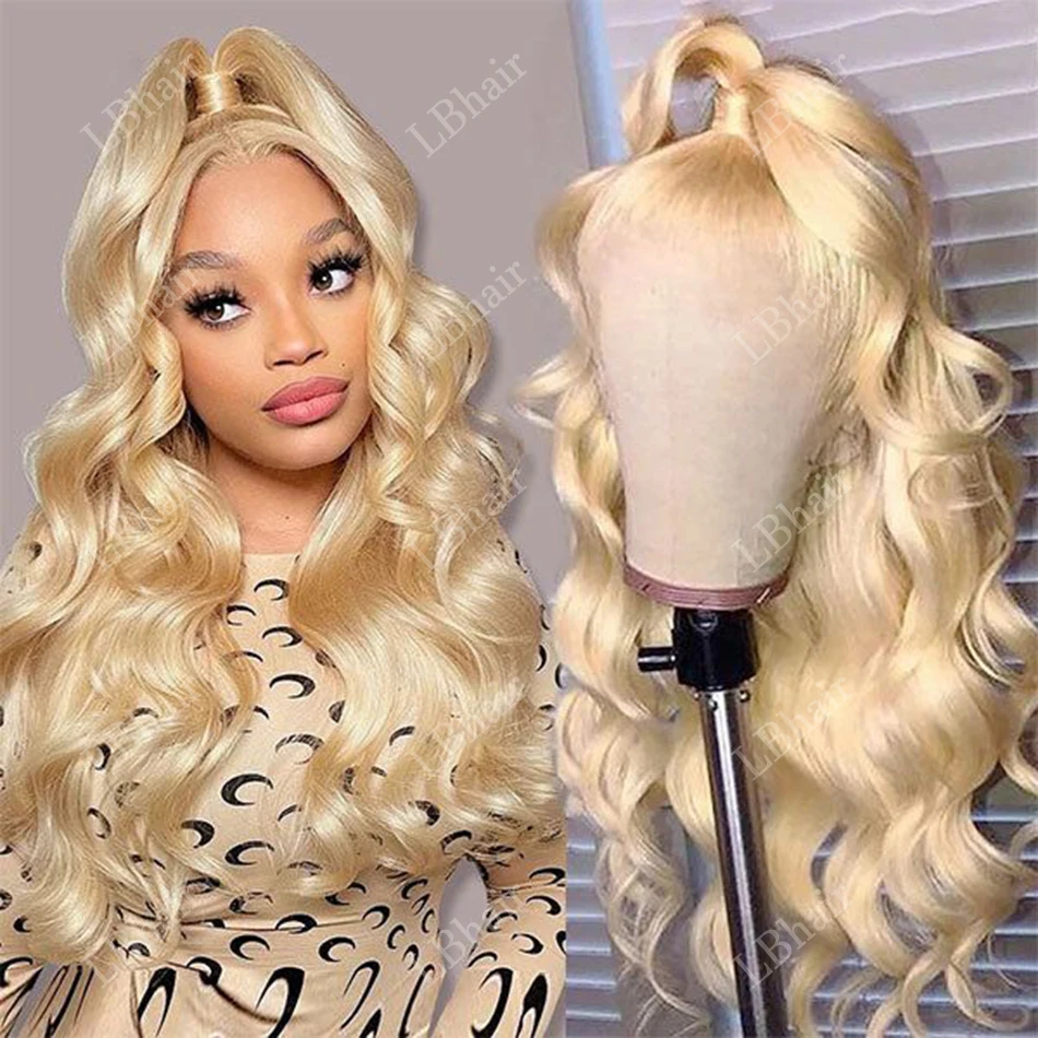 HD Lace 613 Body Wave Human Hair Wig 13x6 Lace Frontal Wig 613 Blonde Lace Front Wig For Women 28 inch 200 Density