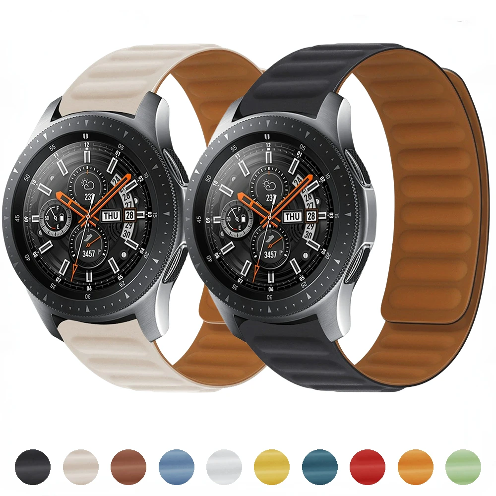 

Silicone Strap for Samsung Galaxy Watch 3/4/5/Gear S3/Active 2 Huawei Watch GT/2/3/Pro Magnetic Wristband Correa for Amazfit GTR