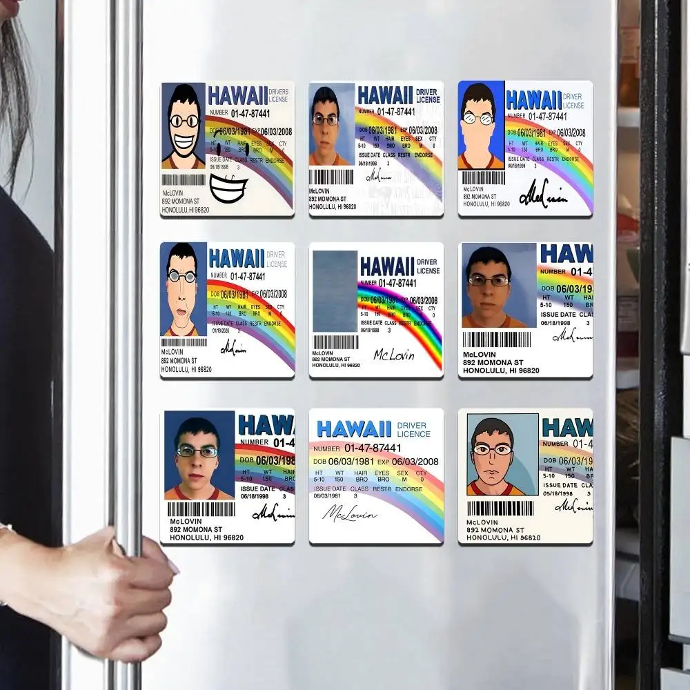 Mclovin Movie Superbad Fashion Photo Fridge Magnet Personalize Refrigerator Holiday Decor For Friends Gift Vibrant Print Quality