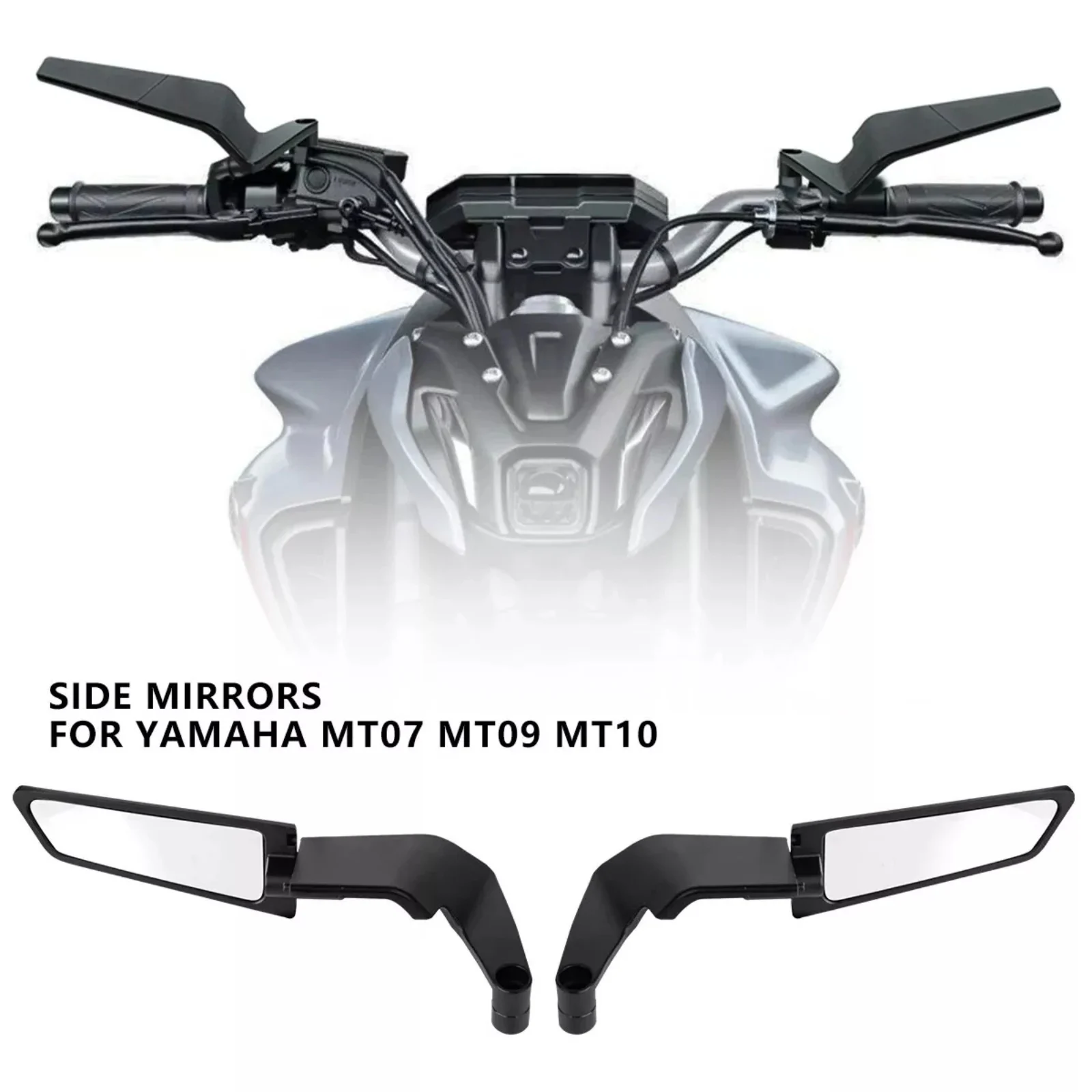 

Дзеркало заднего вида с двойным поворотом для мотоцикла Yamaha MT-07 MT-09 MT-10 для Suzuki SV650 GSX S750, аксессуары для мотоциклов