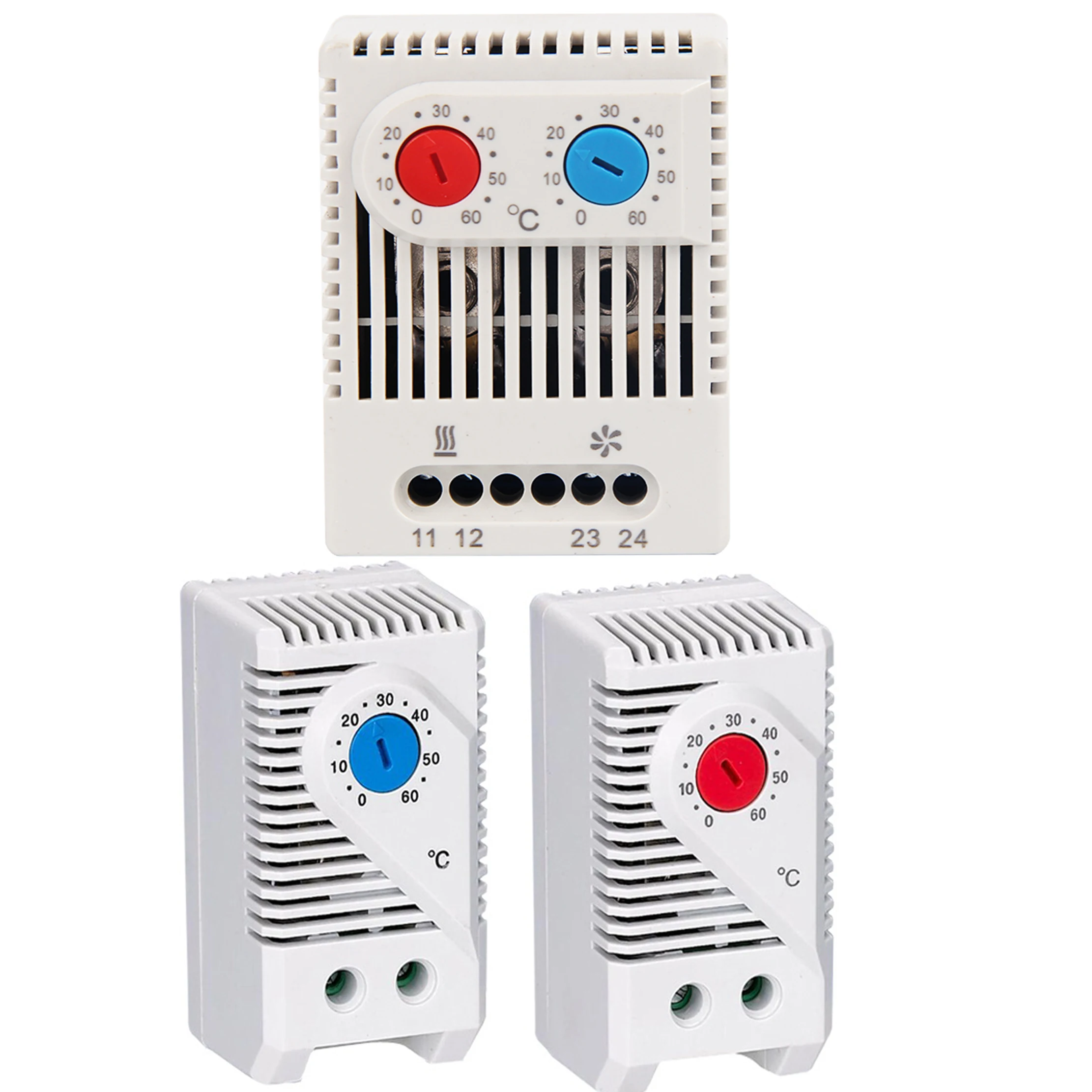 NO and Normally Close(N.C) Temperature Controller Din Rail Mini Compact Mechanical Thermostat