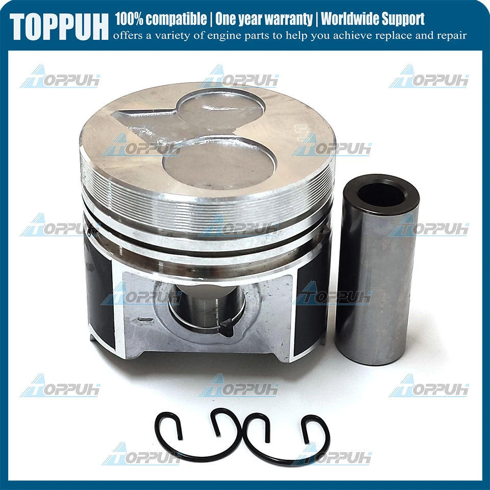 D1703 vortex Piston oversize +0.5 For Kubota 16423-21112 D1703 V2203 V2203T V2203E D1703 BOBCAT 7753 87MM