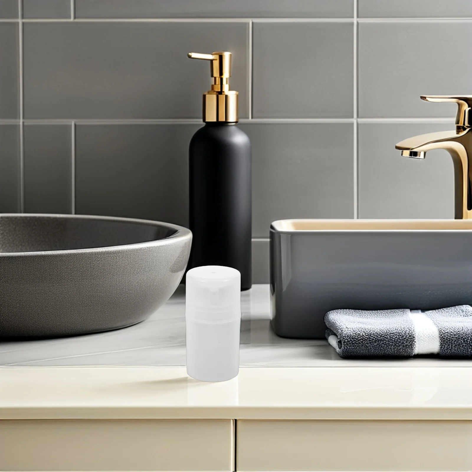 

10Pcs Cosmetics Airless Pump Bottles 50Ml Refillable Lotion Dispenser Cream Face Wash Container Travel Vacuum Plastic Dispenser