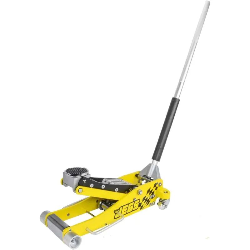 Professional Low-Profile 3-Ton Aluminum Floor Jack | 3 ½ Inch Minimum Height | Lightweight Construction | 360 Degree