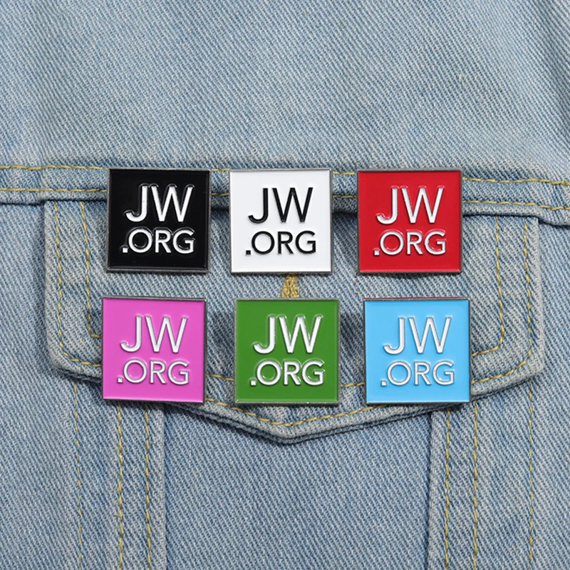 

JW.ORG Enamel Pins Custom Jesus Brooches Lapel Badges Cartoon Colorful Simple Jewelry Gift for Kids Friends