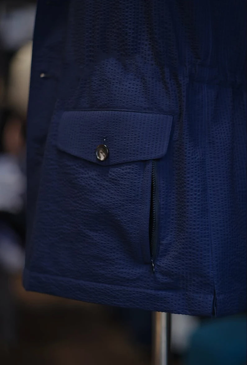 シアサッカー男性スーツオーダーメイド 2 ピーススリムフィットタキシードジャケットコートパンツ新郎結婚式新郎ビジネスウエディングフォーマルカスタマイズ