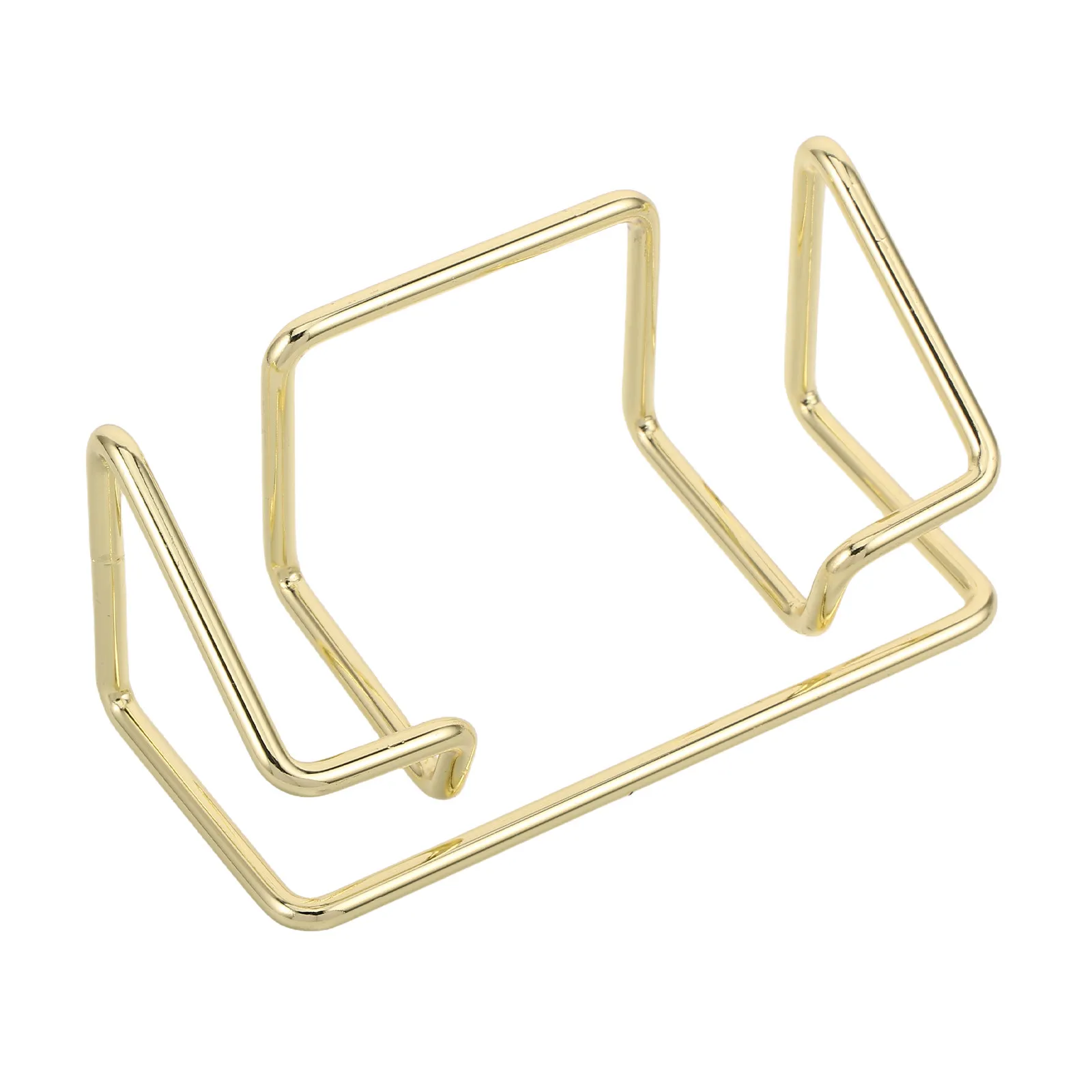 Business Card Holder Iron Desktop Organizer Multipurpose Large Capacity Minimalist Design Office Business Card Display Stand