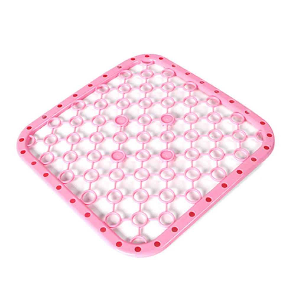 

2 pcs Sink Mat Kitchen Pink Dish Drainers Water Filter Debris Mats Insulation Heat Resistant Drying Rack Under Cabinet Storage