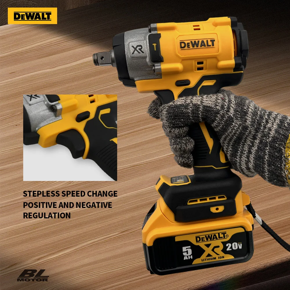 Dewalt 20V Battery 3000RPM Brushless Electric Impact Wrench  Car Truck Repair Impact Dril Screwdriver Cordless Wrench Power Tool