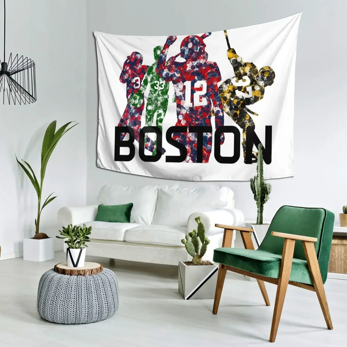 Boston Legend Tapestry Hippie Wall Hanging Aesthetic Home Decor Tapestries for Living Room Bedroom Dorm Room