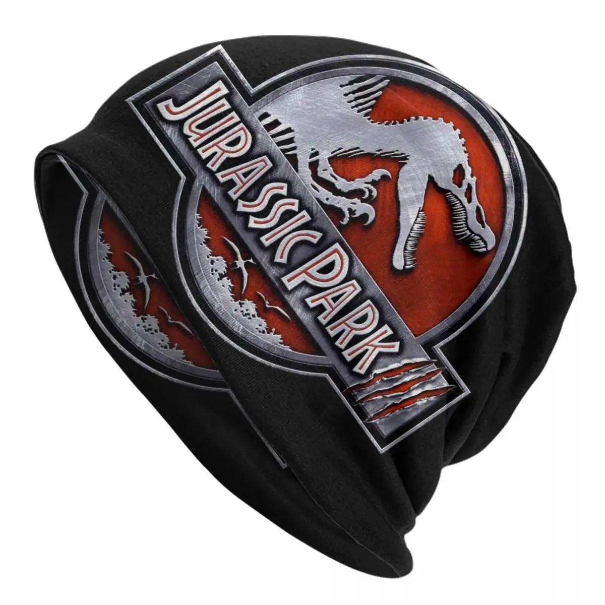 

Custom Jurassic Park Dinosaur Print Bonnet Hats Hip Hop Knit Hat For Men Women Winter Warm Skullies Beanies Caps