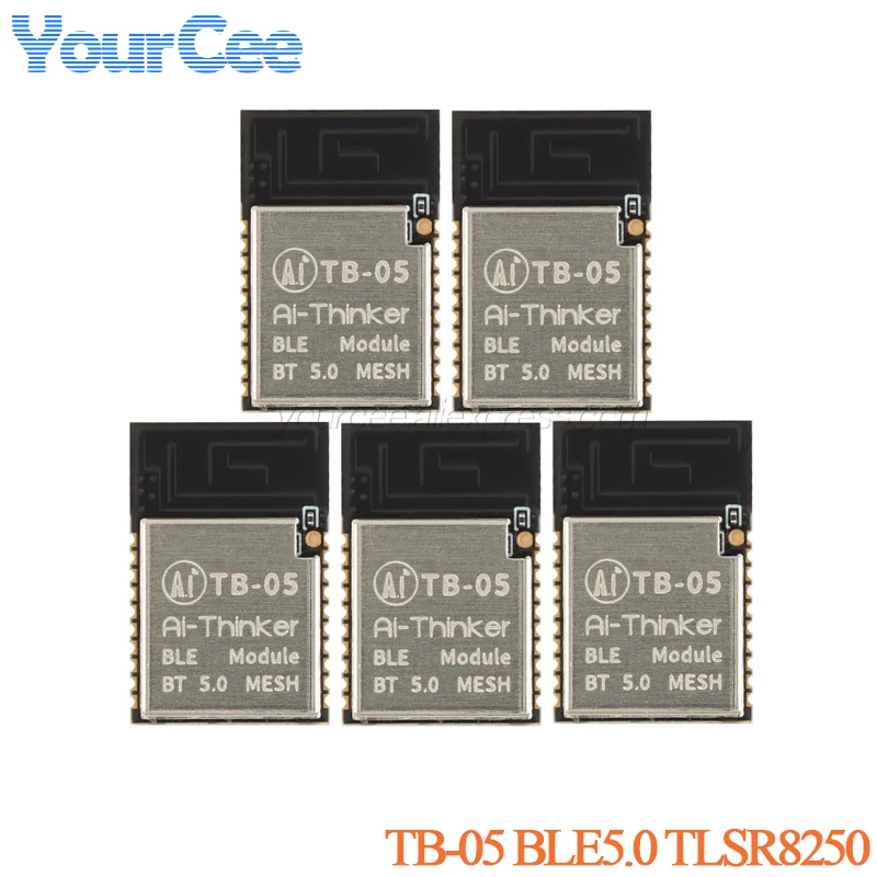 5pcs/1pc TB-05 BLE5.0 TLSR8250 Mesh Networking Master-slave Integrated WIFI Wireless Serial Port Transmission Board Low Power