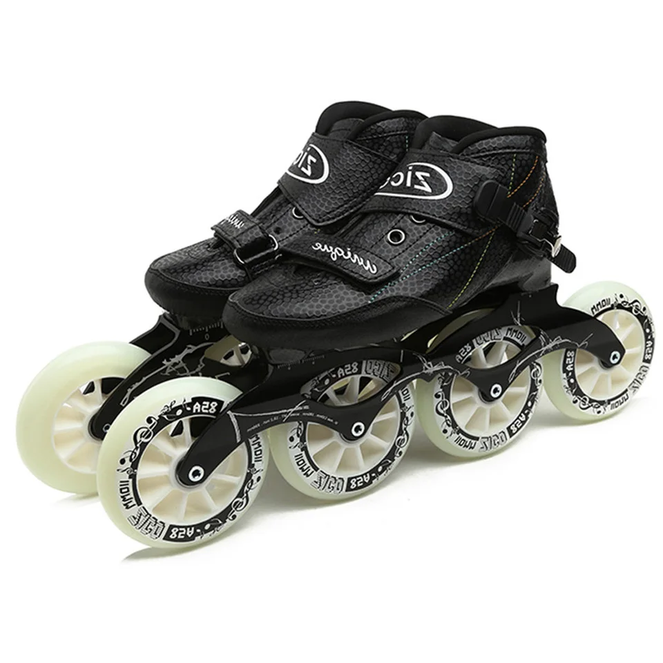 Inline Skates Speed Skates Original ZICO Carbon Fiber Skate Shoes Professional Racing Skating Patines 4*90/100/110mm /3*125mm view 4
