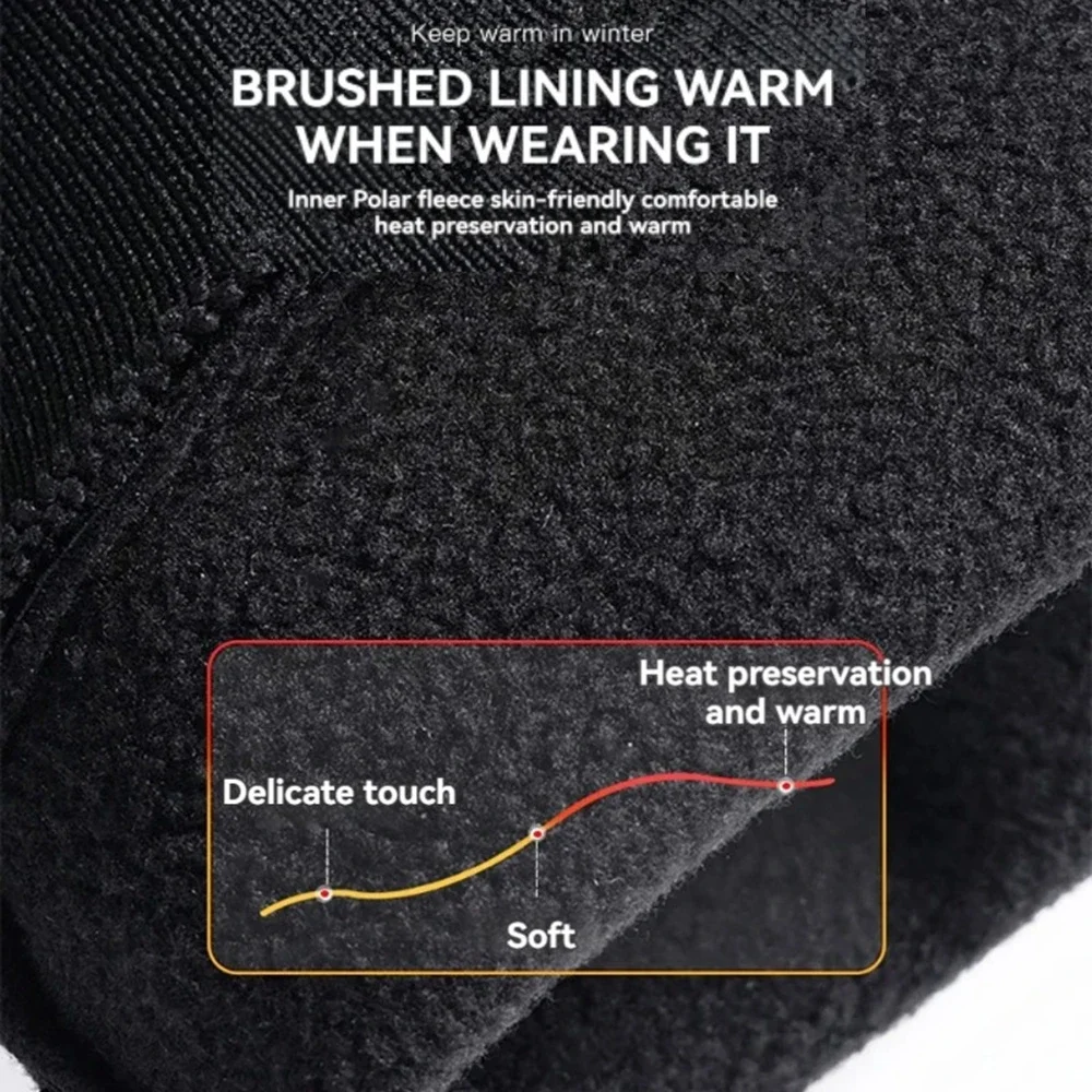 Non-Slip Cold-Resistant Winter Warm Gloves Men Women Outdoor Skiing Running Cycling Motorcycle Glove Thermal Full Finger Gloves
