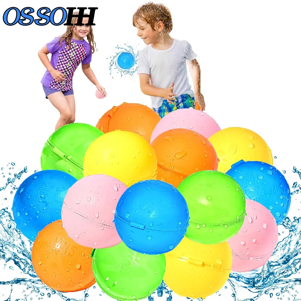12/20PCS Reusable Water Balloons, Pool Beach water Toys for Boys and Girls, Outdoor Summer Toys