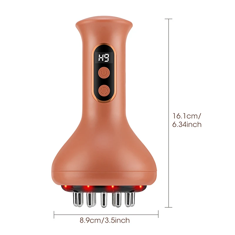 Массажный инструмент, массажер от целлюлита, электрическое средство для удаления жира с 9 режимами всасывания, перезаряжаемый и беспроводной, интеллектуальный баночный массажер