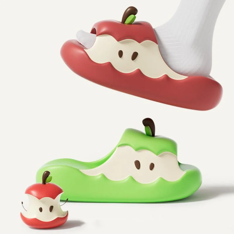 

Apple Women's Slippers EVA CED Slippers Mandarin Duck Cartoon Color Cute Antibacterial Anti Slip Home Couple Style Cool Slippers