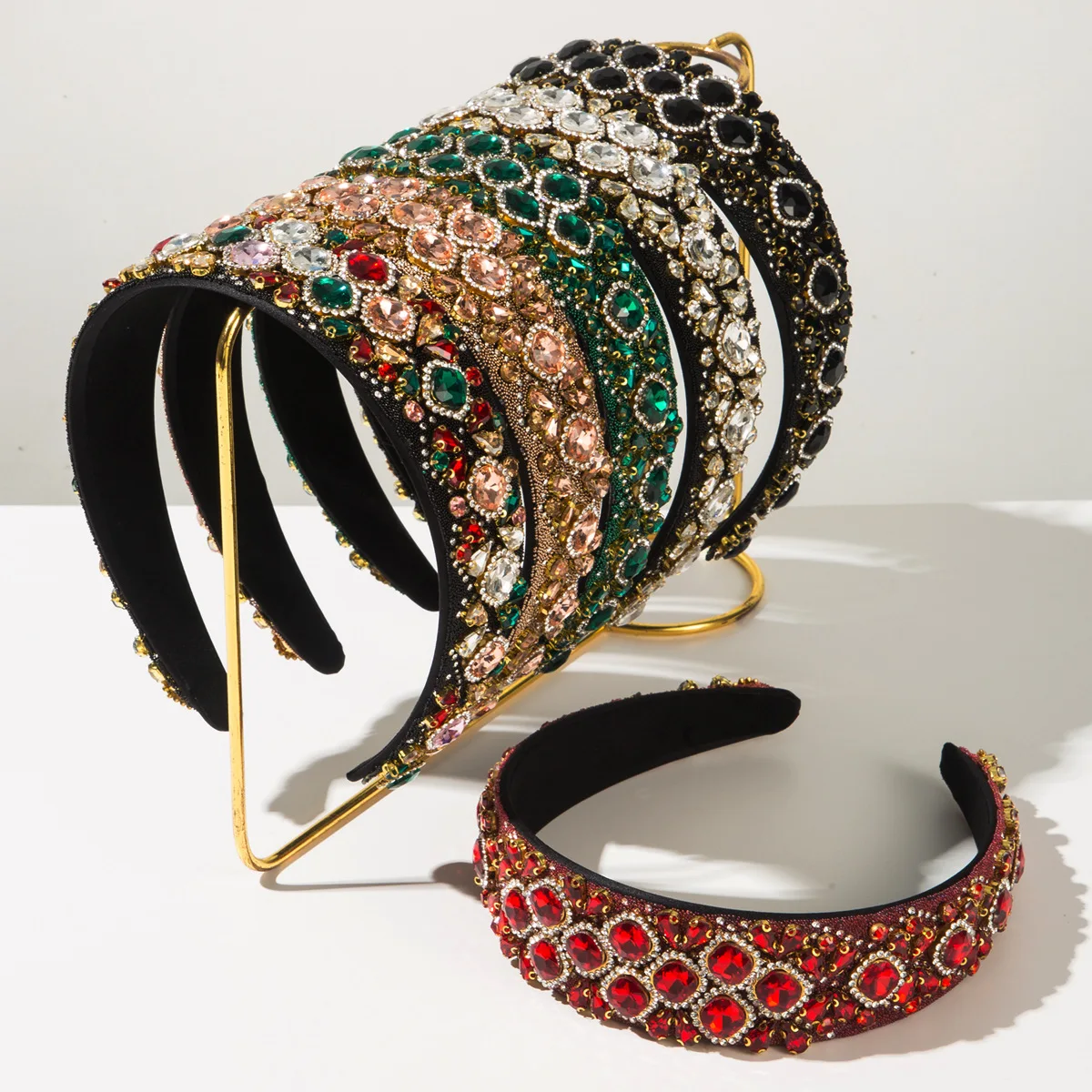 

Rhinestone Princess Headband Sparkly Crystal Party Headwear Queen Costume Hair Accessories Decoration for Women and Girls