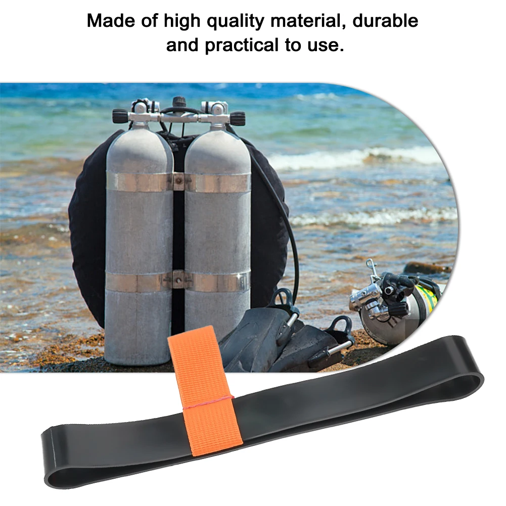 Elastic Scuba Diving Snorkeling Tank Cylinder Bottle Hose Retainer Band Side Hanging Bottle Gas Collar          Bandages