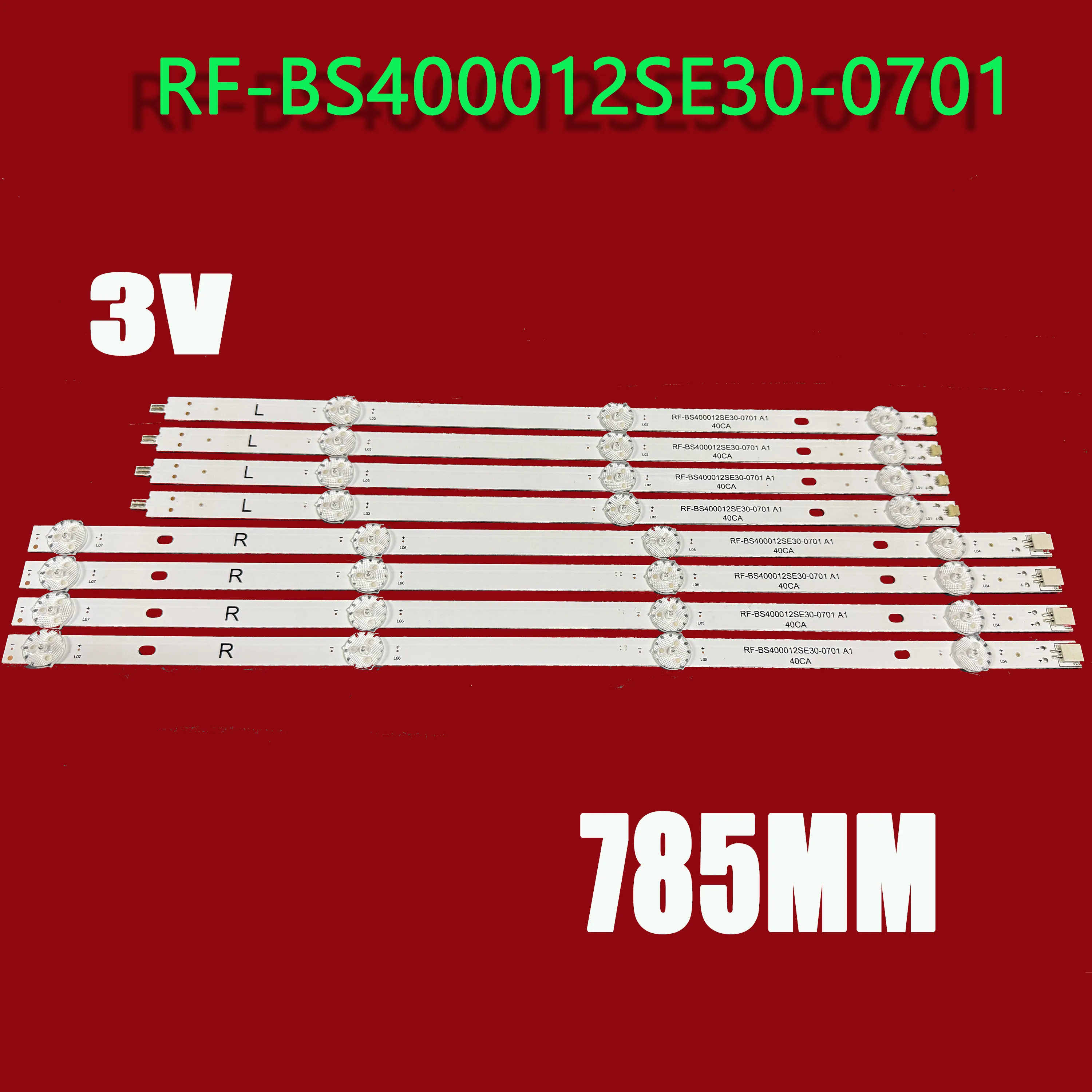 

LED BackLight Strip For LC-40FI3012E DM-LED40F205BT2 RF-BS400012SE30-0701 A1 F40E8000Q LED BackLight Strip For LC-40FI3012E DM-L