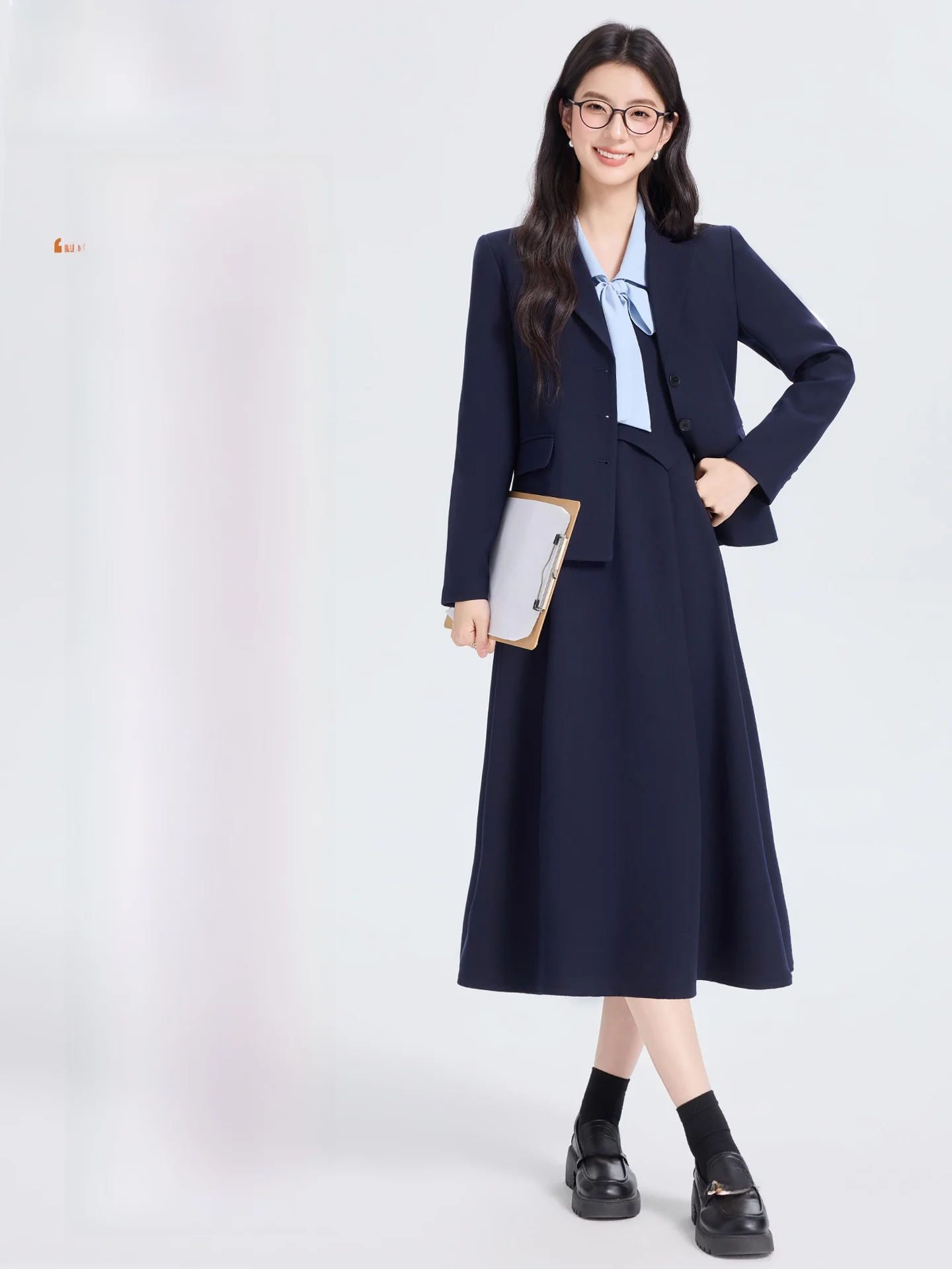 

Women's Suit Dr Set Spring College Sle High-End Sensation Inner Wear Work orm Teacher Interview Formal Wear