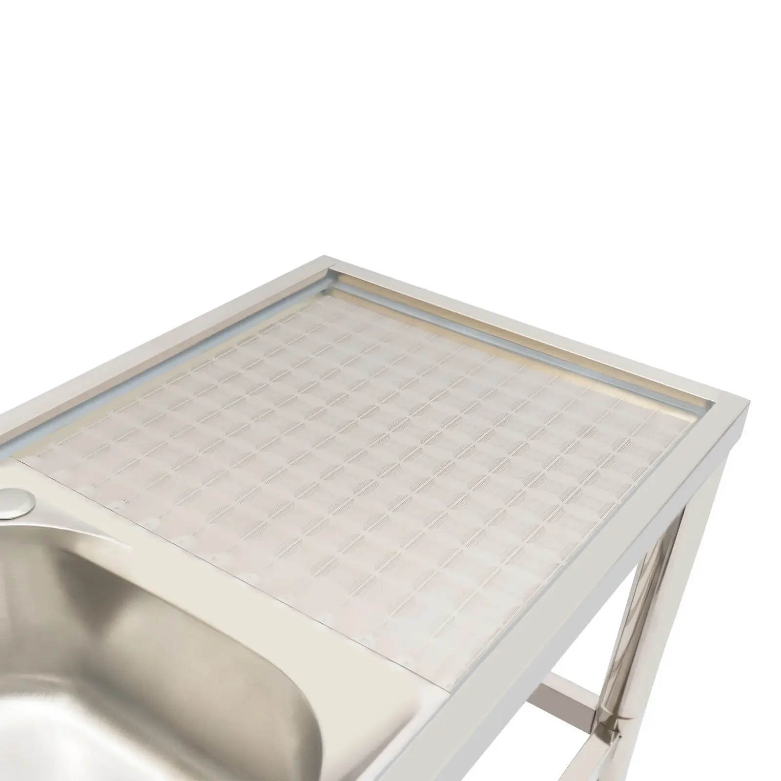 독립형 스테인리스 스틸 싱크대, 싱크대 포함 주방 싱크대 캐비닛 및 360도 회전 싱크대 °   수도꼭지, 상업용 싱크대 완전한 싱크대 냉온수