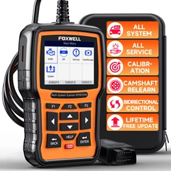 FOXWELL NT510 Elite For GM All System Bidirectional Car OBD2 Scanner Diagnostic Tools Oil Reset EPB SAS TPS TPMS OBD 2 Auto Scan