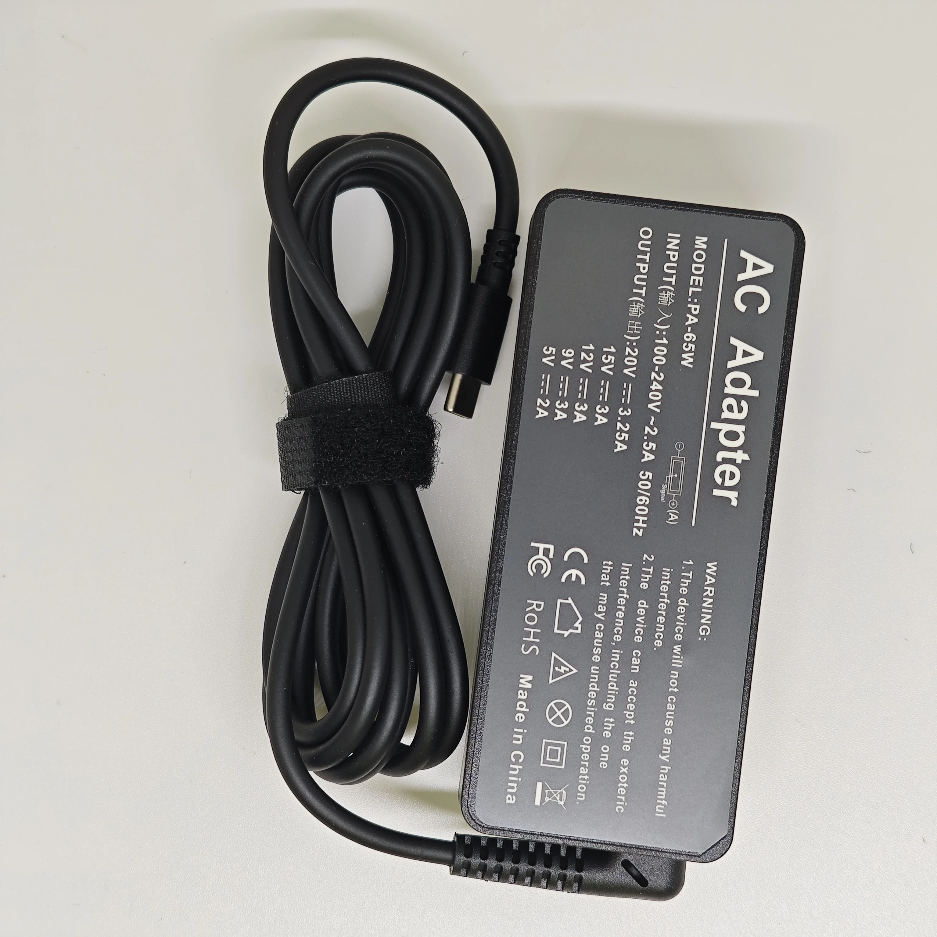 65W 20V 3.25A USB Type-C AC Laptop Power Adapter Charger For Lenovo Thinkpad X1 Carbon Yoga X270 X280 T580 P51 P52s E480 E470