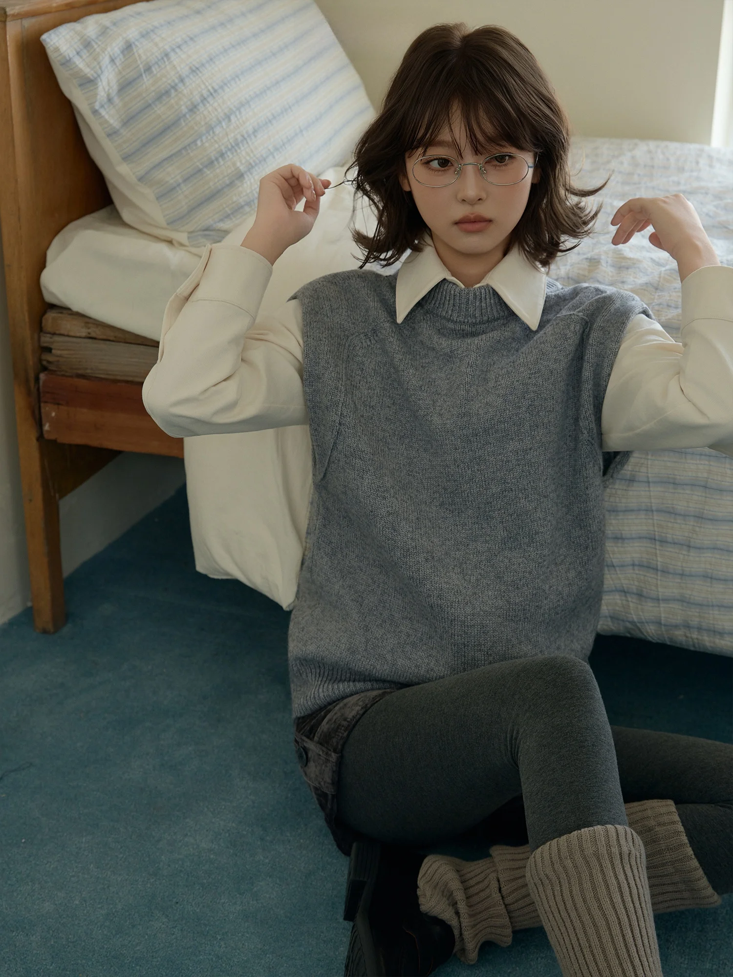 

Ультрамягкий шерстяной вязаный жилет-свитер, базовый слой, топ из оригинальной шерсти Memory 00, комфортный, теплый, повседневный, женский, модный