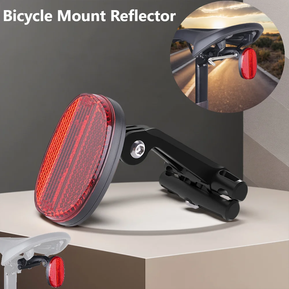

1-2 Pack Rear Bike Bicycle Reflector Set Red Fixings Mounting Bracket Warning Light Safety Lens Bicycle Accessorie for AirTag