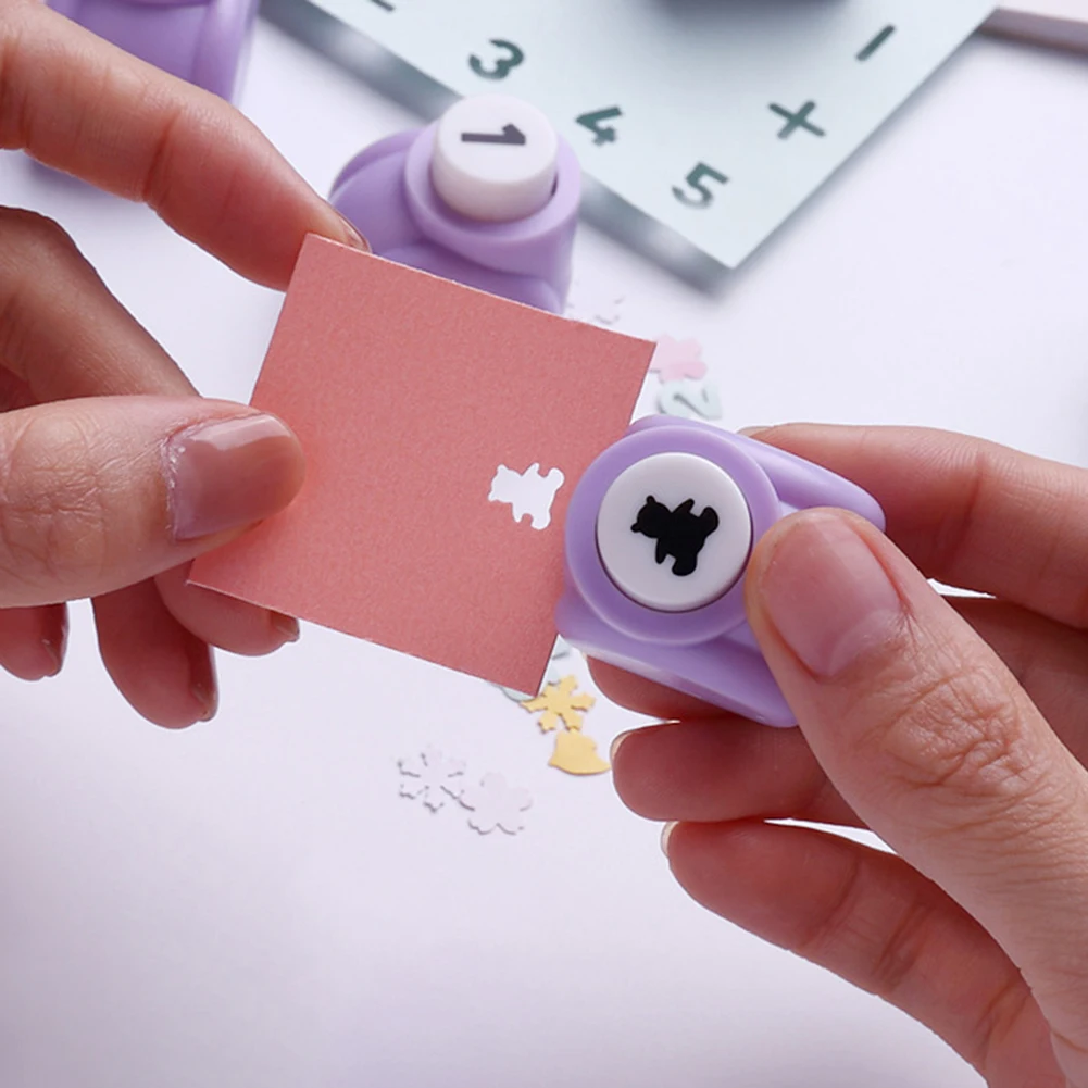 11-Type Mini Scrapbook Punches Handmade Cutter Card Craft Embossing Punching Device Multi Patterns Paper Crafts Puncher Set