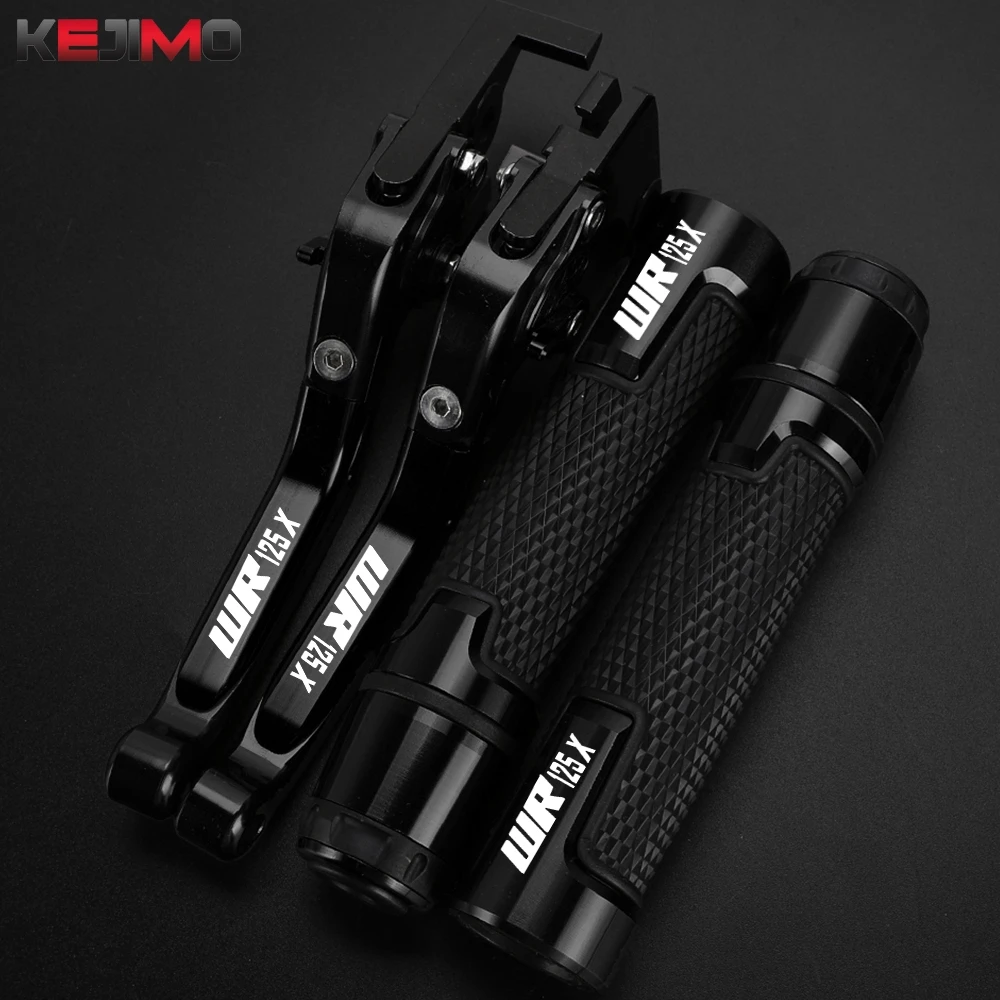 

Motorcycle Accessory CNC Adjustable Brake Clutch Lever 7/8"22MM Hand Grips Handlebar Ends For Yamaha Wr125X Wr125 X 2012-2016