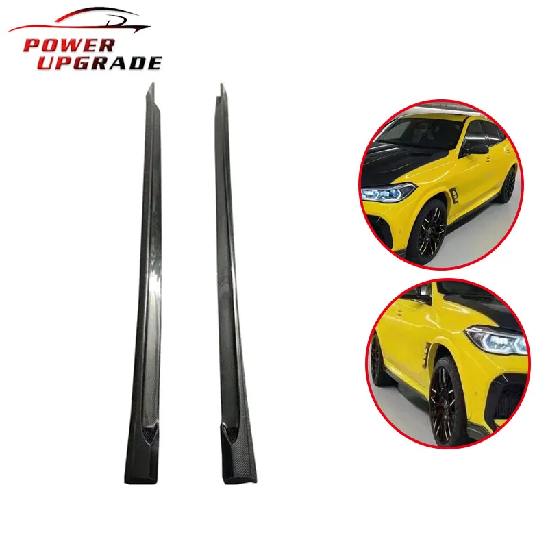 

Side Bumper Lip Car Styling For BMW X6M F96 Carbon Fiber Side Skirt LD Style Side Lower Retrofit Accessories Body Kit