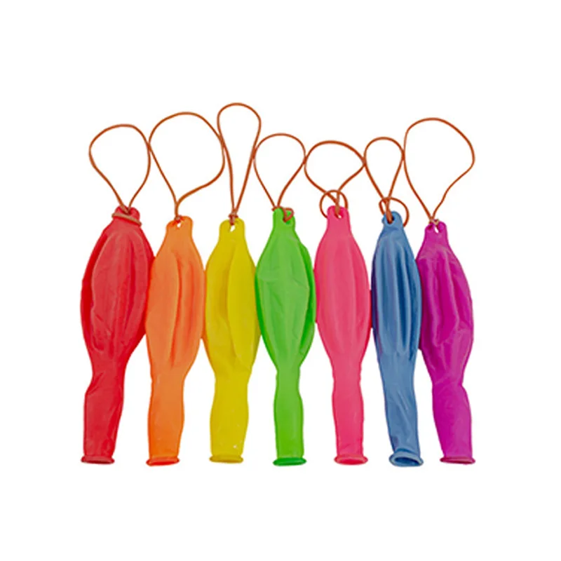 5pcs Thickened Latex Balloon Hand Pat with Rubber Band Pat Ball Children\'s Elastic Toy Birthday Party Decoration Small Gift