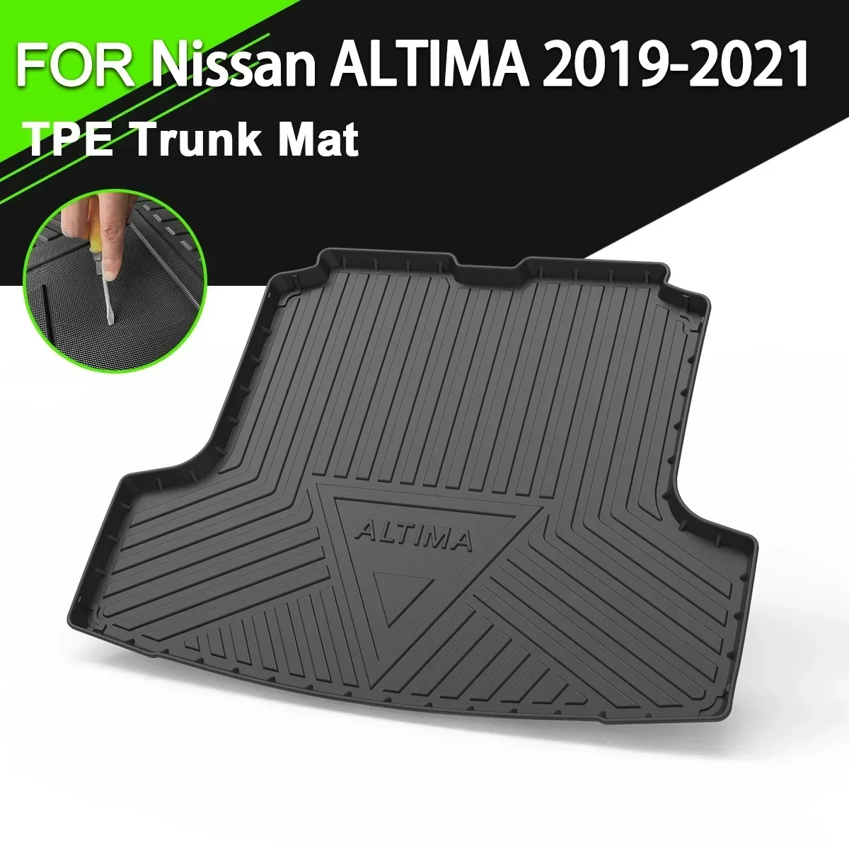 

Car Rear Trunk Cover Mat TPE Waterproof Non-Slip Rubber Cargo Liner Accessories For Nissan ALTIMA 2019-2021