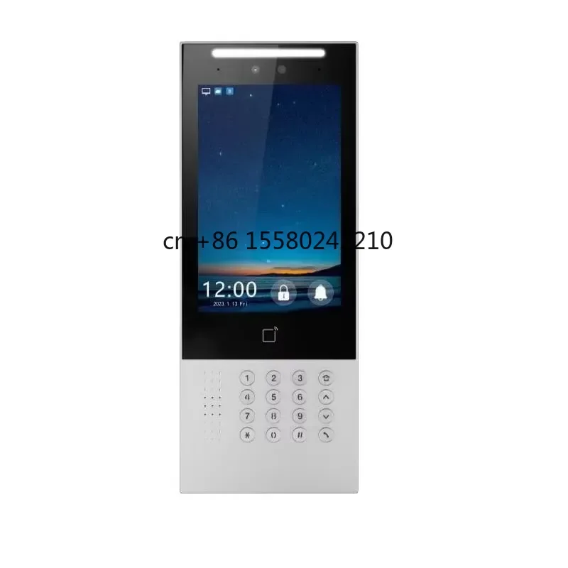 Smart Building Video System 10 Inch Touch Screen Monitor with Door Release for Apartment Hotel Security