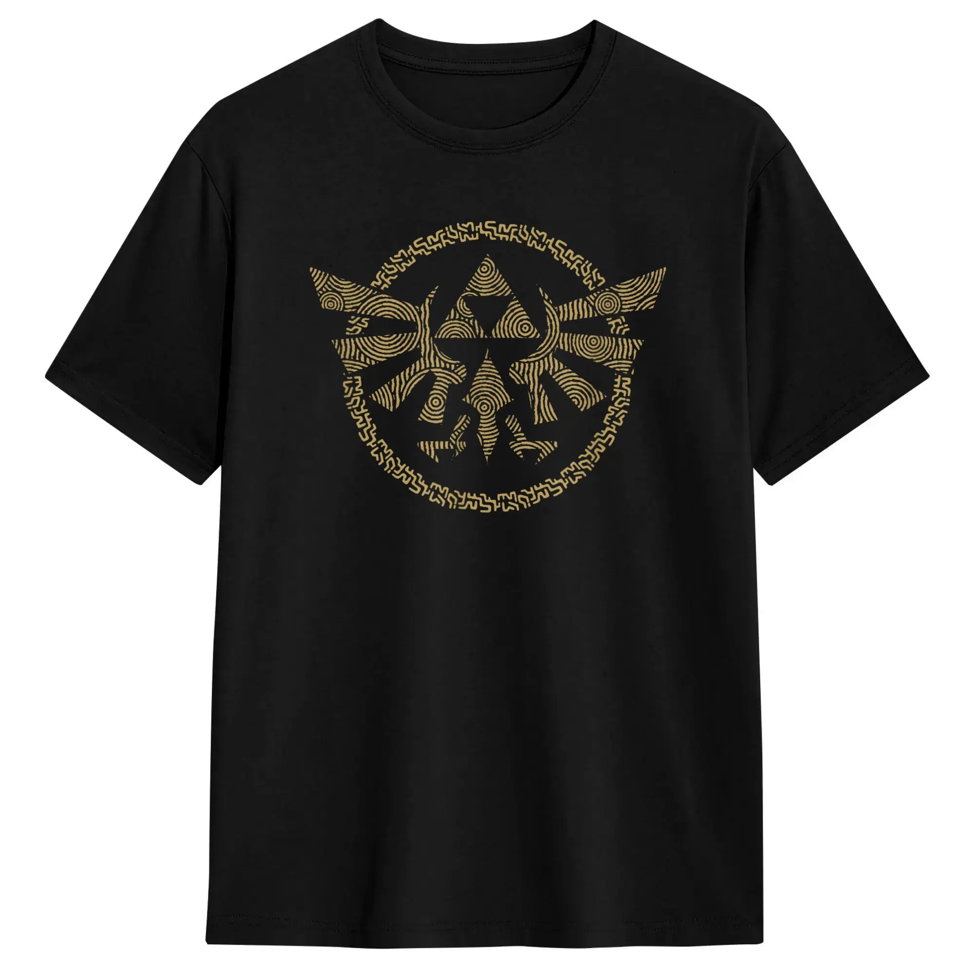 The Legend of Zelda Tears Of The Kingdom Hyrule Badge Baumwoll-T-Shirt für Herren, Sommermode-T-Shirt, Übergrößen-Design-Tops – Detail 1