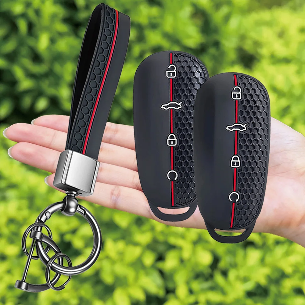 Capa de Silicone para Chave de Carro Chery Omoda 7 C7 S7 Shs Phev 2026 2025 Omoda 5 C5 - Proteção e Suporte para Chave