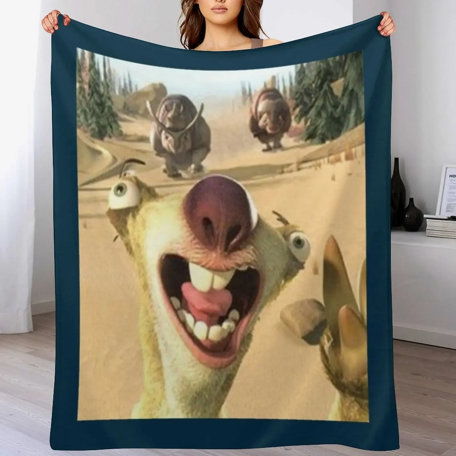 

sid the sloth 2 Throw Blanket For Sofa Thin Thin Blankets