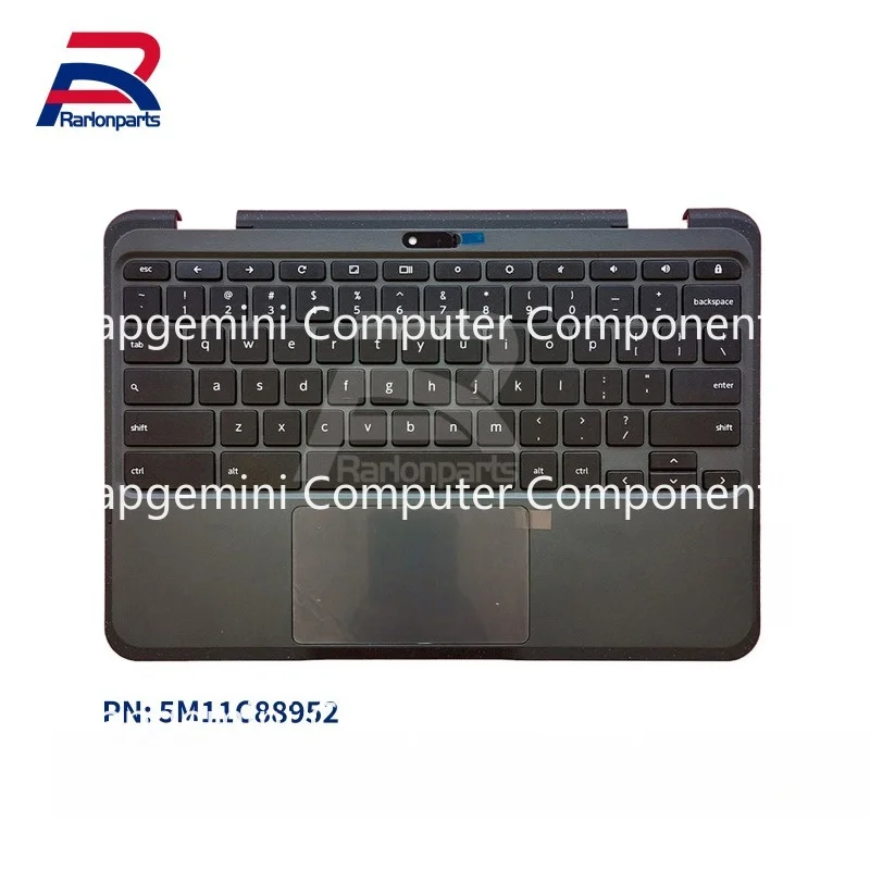 WW New For Lenovo 500e Chromebook Gen 3 Palmrest W/Keyboard Touchpad 5M11C88952