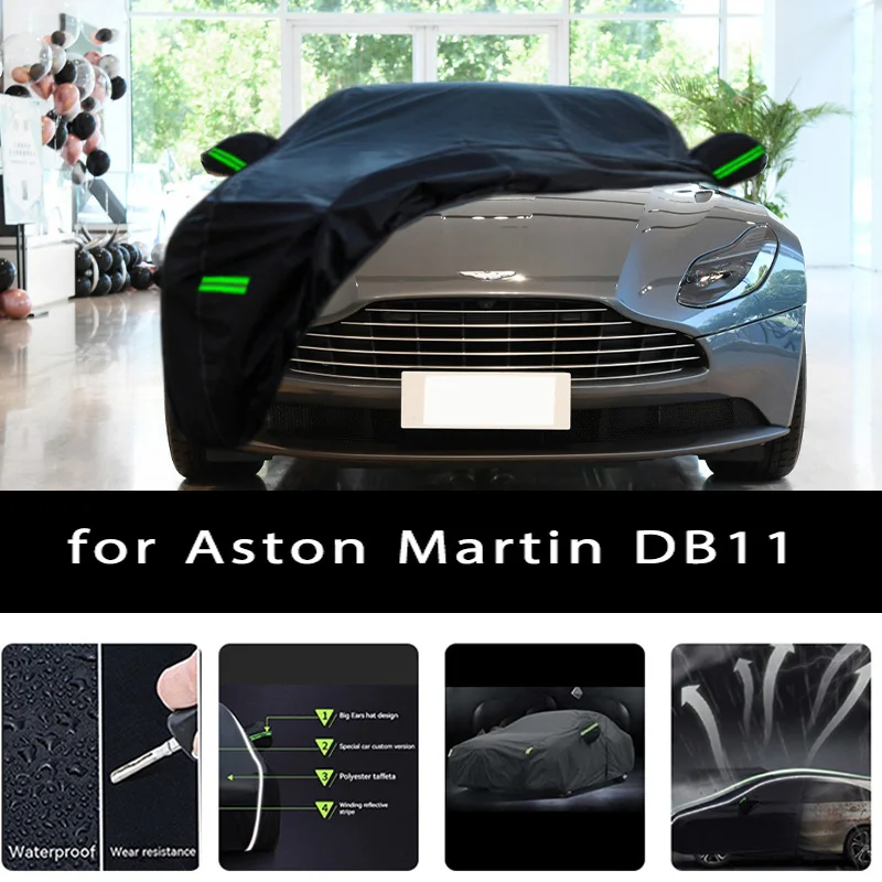 

For Aston Martin DB11 Car Covers Outdoor Waterproof Sun Rain Snow Protection UV Auto Cover 190T Car Protective Full Covers