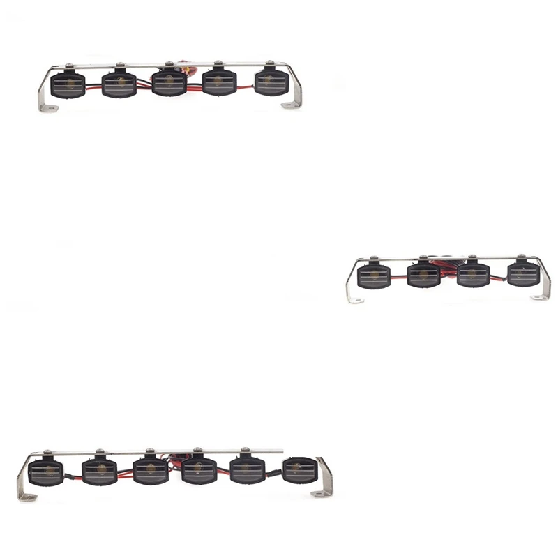 LED Lamp Roof Light Bar Spotlight Searchlight For 1/10 RC Crawler Car Axial SCX10 90046 Traxxas TRX4 D90 Upgrade Parts