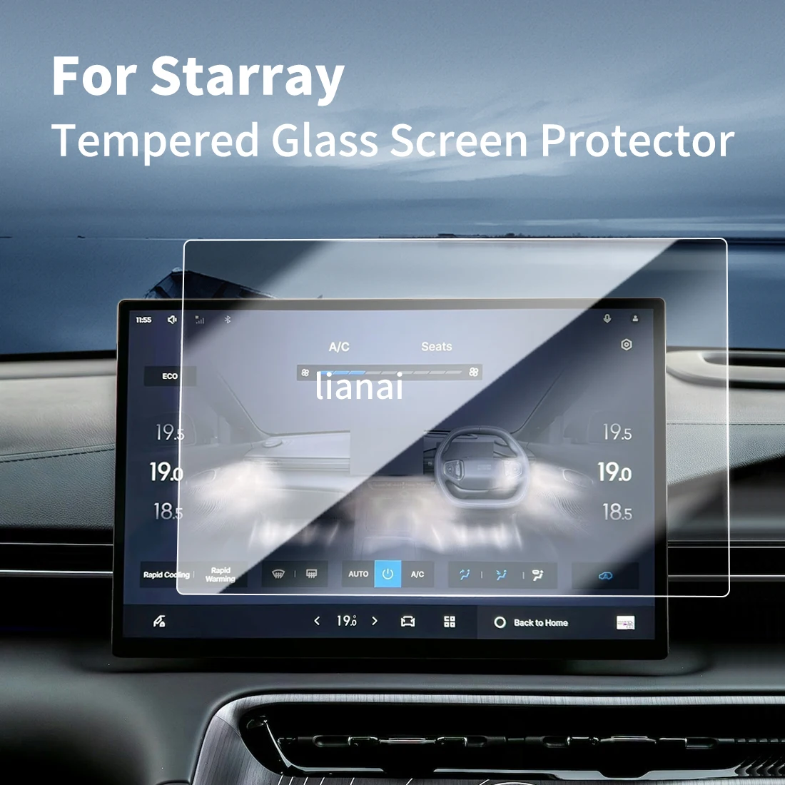 Screen Protector for 26 Geely Starray Tempered Glass GPS display Video Navigator Car Stickers Fingerprint-resistant supplies