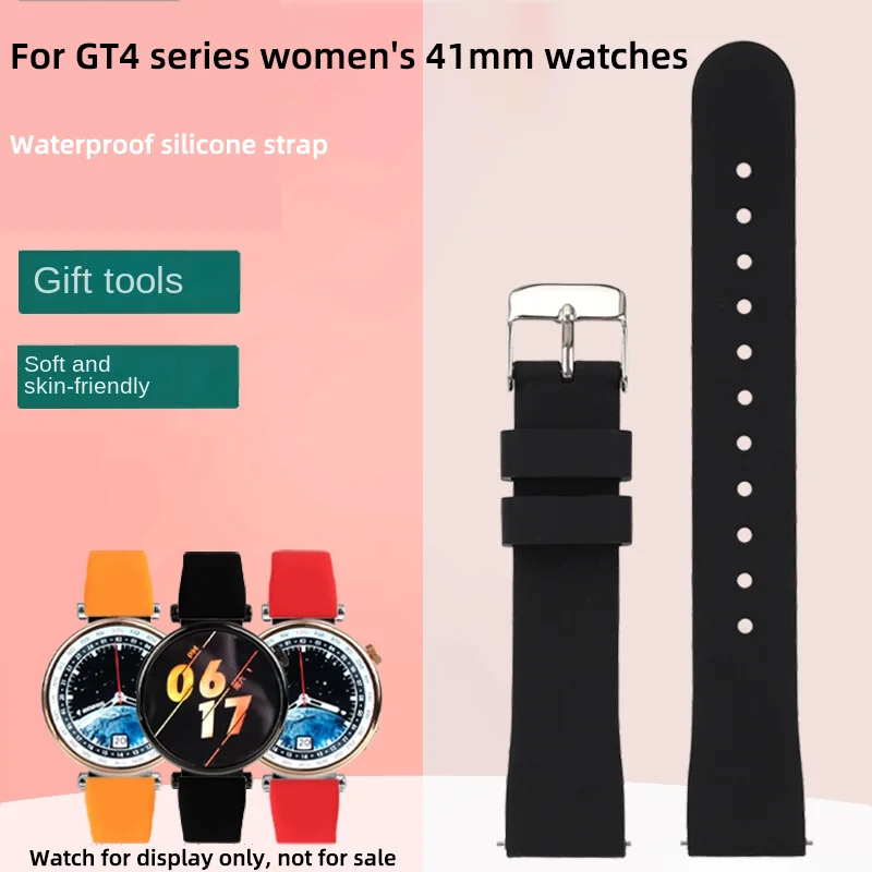 

For Huawei new GT4 watch strap silicone strap watch 4/3pro replacement wristband smart sports soft watchband GT3/GT2 men women