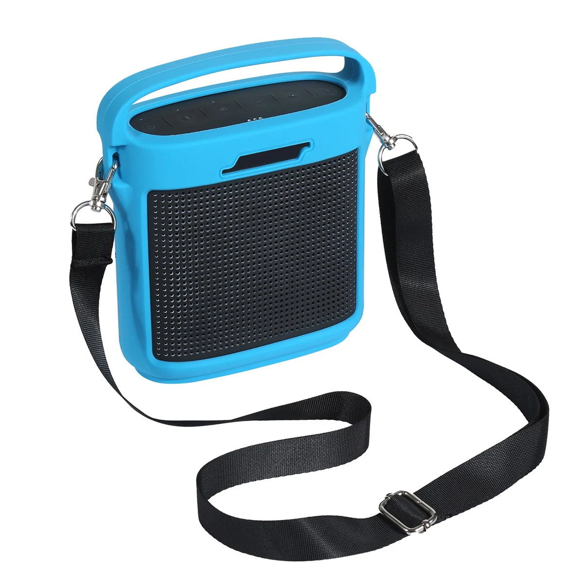 Silicone Speaker Case for Bose SoundLink Color II Protective Sleeves Carabiner Shockproof Soft Cover Accessories A