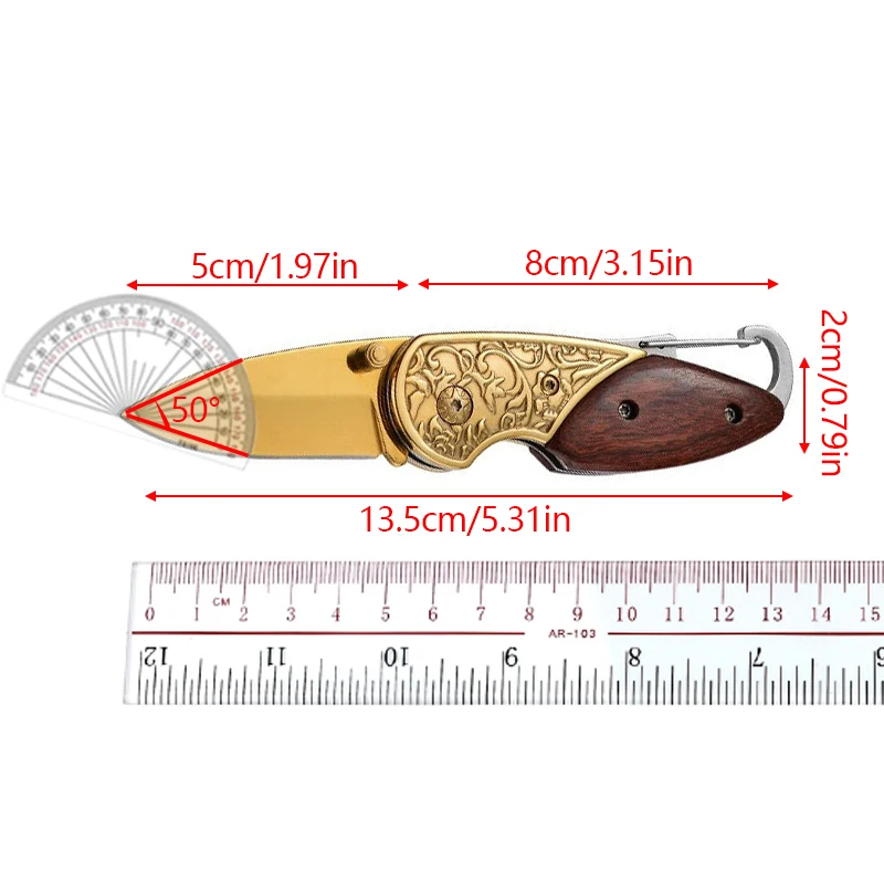 Folding Knife Portable Stainless Steel Knives Hunting Camping Blade High Hardness Survival Knife Pocket Outdoor Camping