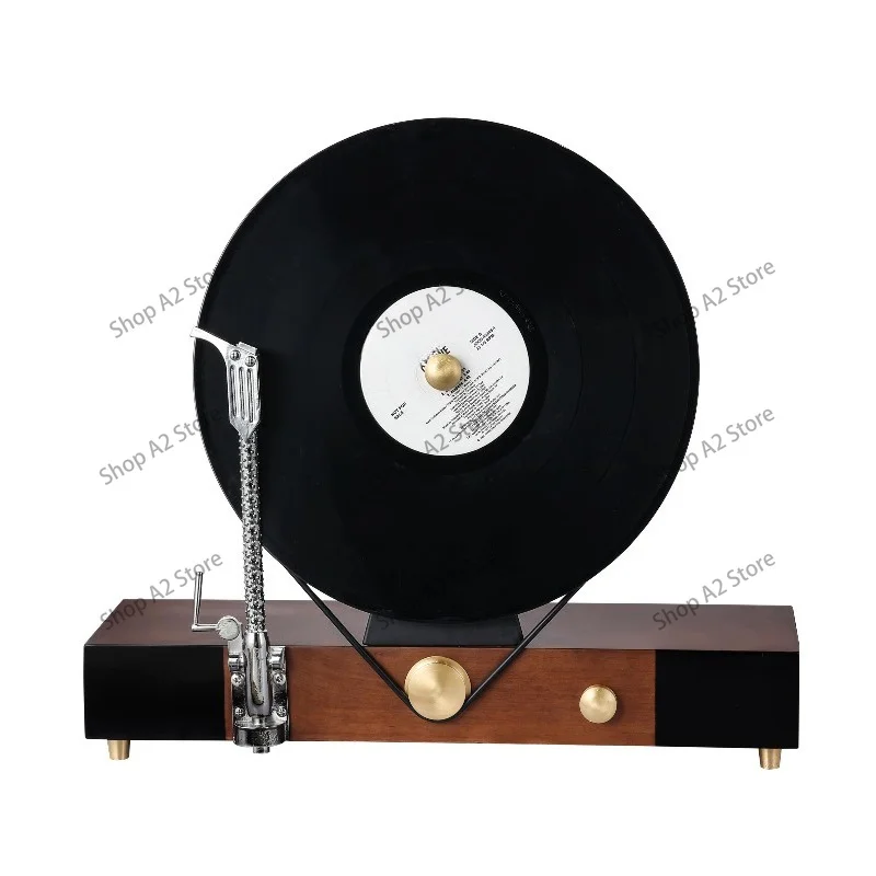 Modern music theme simulation vertical vinyl retro record player phonograph model room sales office study ornament