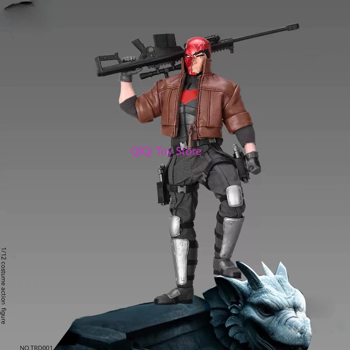 

Brand-new spot red hood + 1/12 soldier full set + cloth movable doll