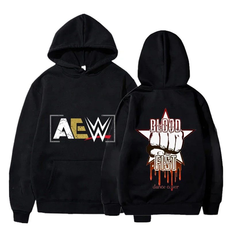 

Harajuku Classic New Style Pro Wrestling Graphic Hoody Autumn and Winter Pullover Street Fashion Leisure Streetwear